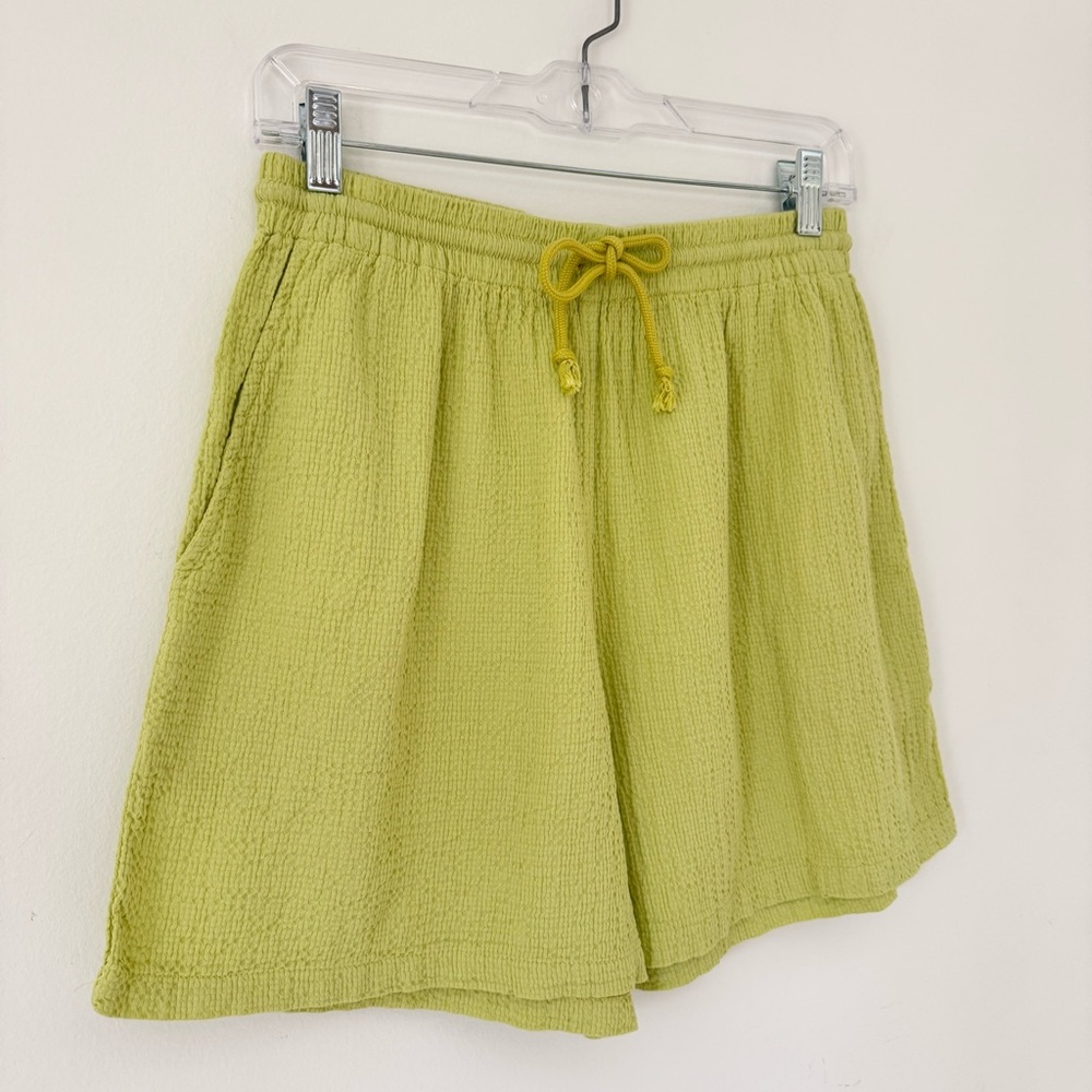 GRAVEL & GOLD Essi Drawstring Short in “Endive” Lime Green Colorway, Size M (2) - Picture 4 of 16
